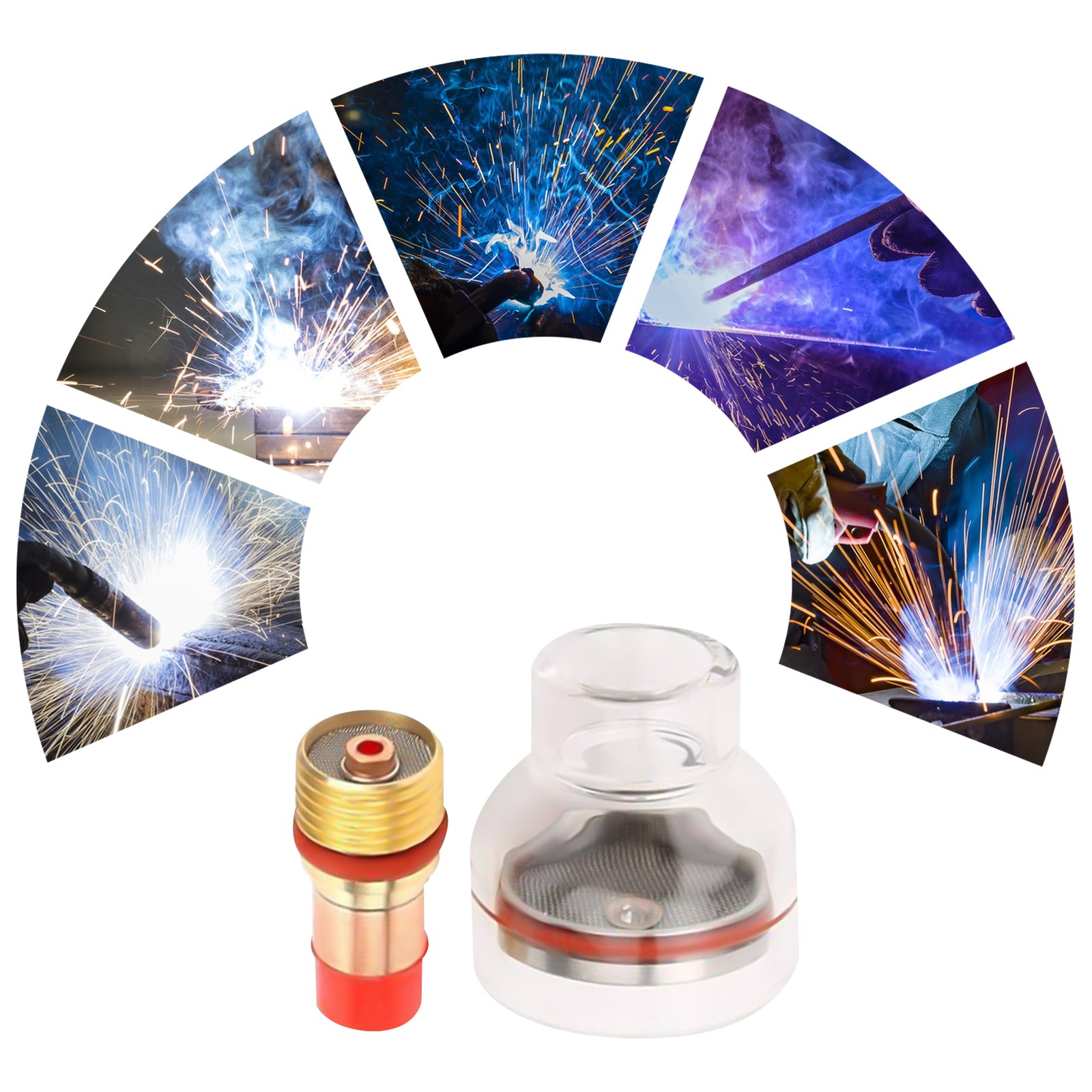 Welding Gun Filter Mesh Kit, WP-17/18/26 Argon Arc Welding Gun Filter Mesh