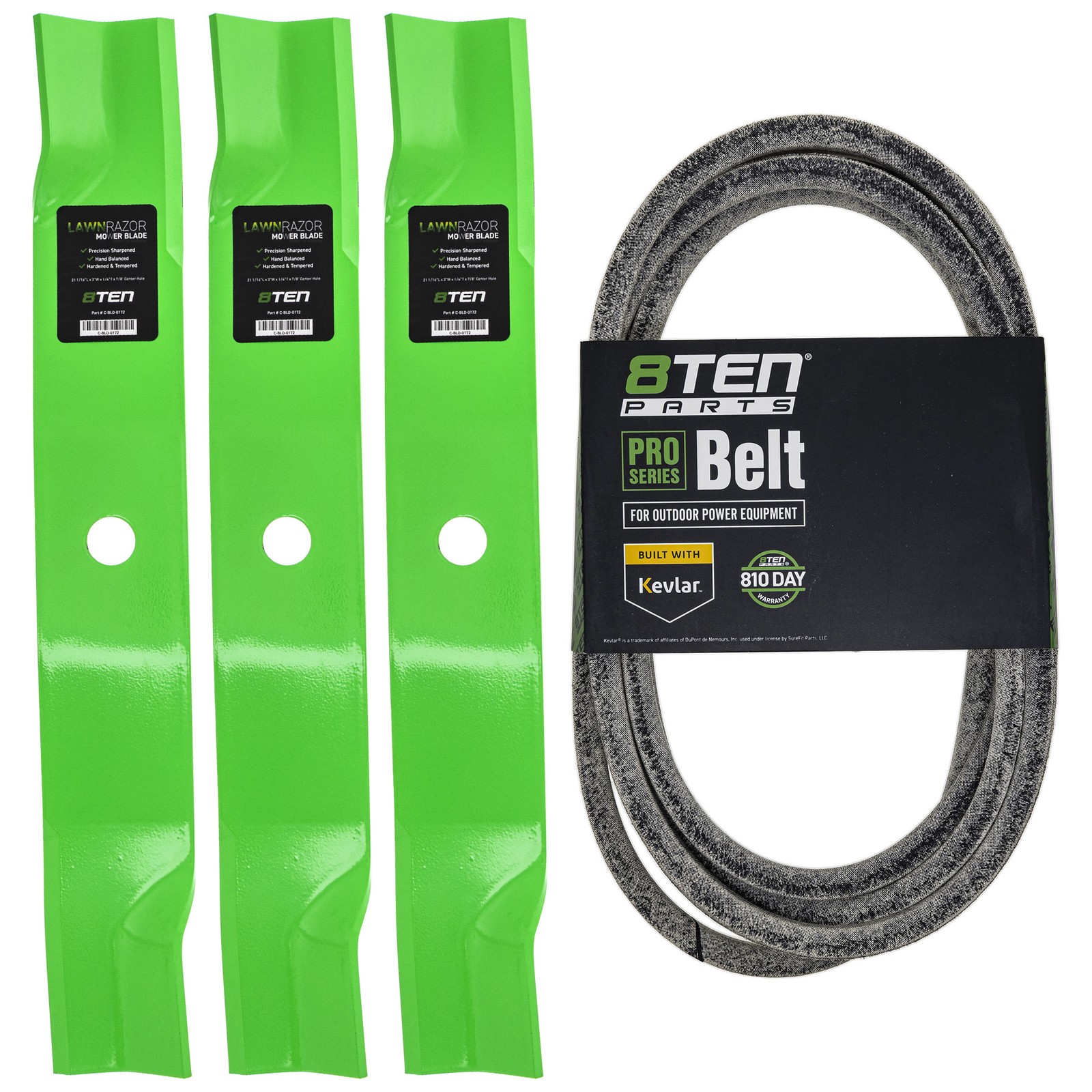 8TEN Blade Belt Kit for John Deere Z950M Z920M Z930M Z950M 60 Inch TCU15881