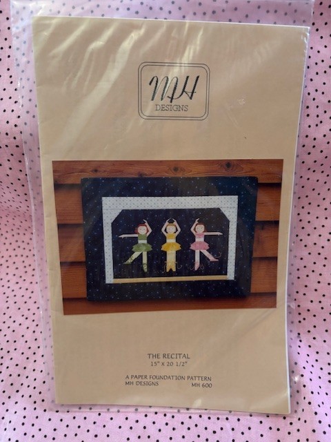 MH Designs Quilt Pattern THE RECITAL 15" x 20.5" Ballet New Free Ship