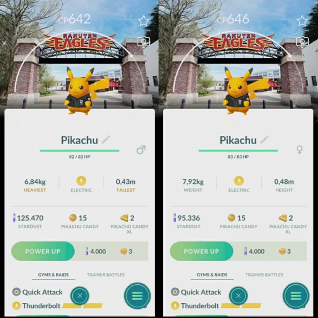Pokémon Go -Shiny Pikachu baseball shirt Tohoku Rakuten Golden Eagles Background