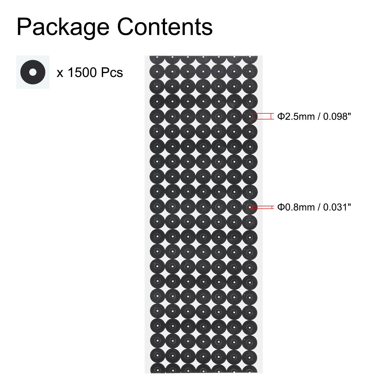 1500Pcs 3D Scanner Markers 0.8mm for 3D Scanner, 3D Tracking Dots