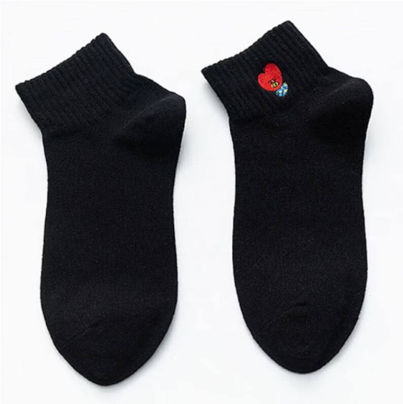 BTS Bangton Boys KPOP Cute Cartoon Cotton Socks Women Girls Army 8 Pair