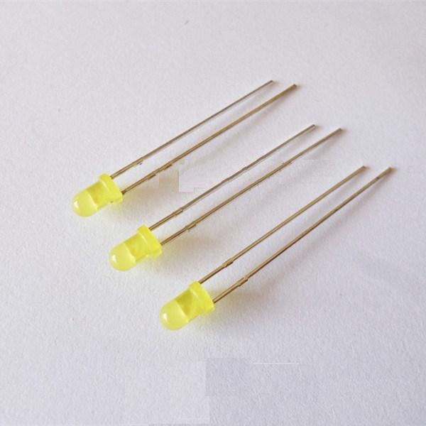 100Pcs LED 3MM YELLOW COLOR YELLOW LIGHT Super Bright