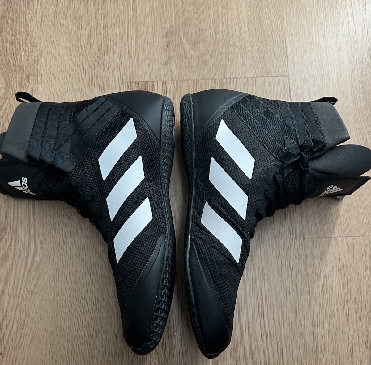 Men’s Boxing Shoes Adidas Speedex Black And White Size 14