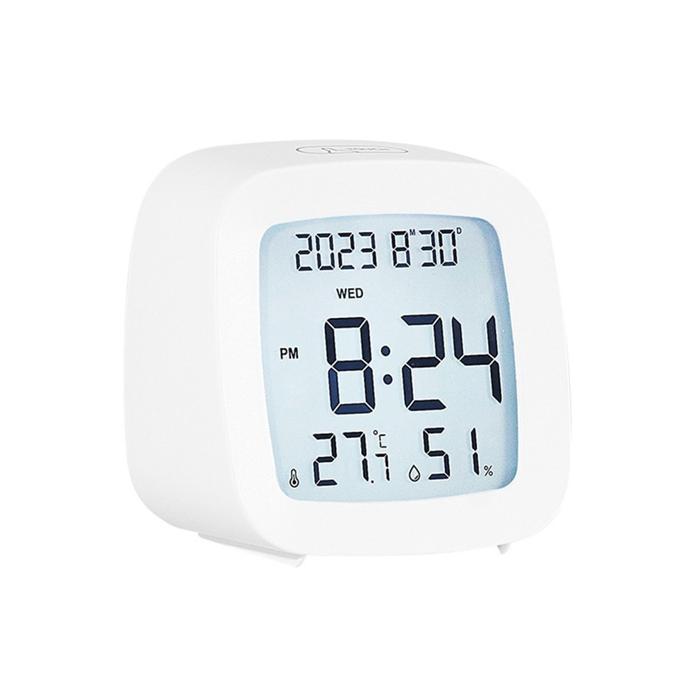 Multi Display Alarm Clock with Temperature Humidity Voice Control Backlight