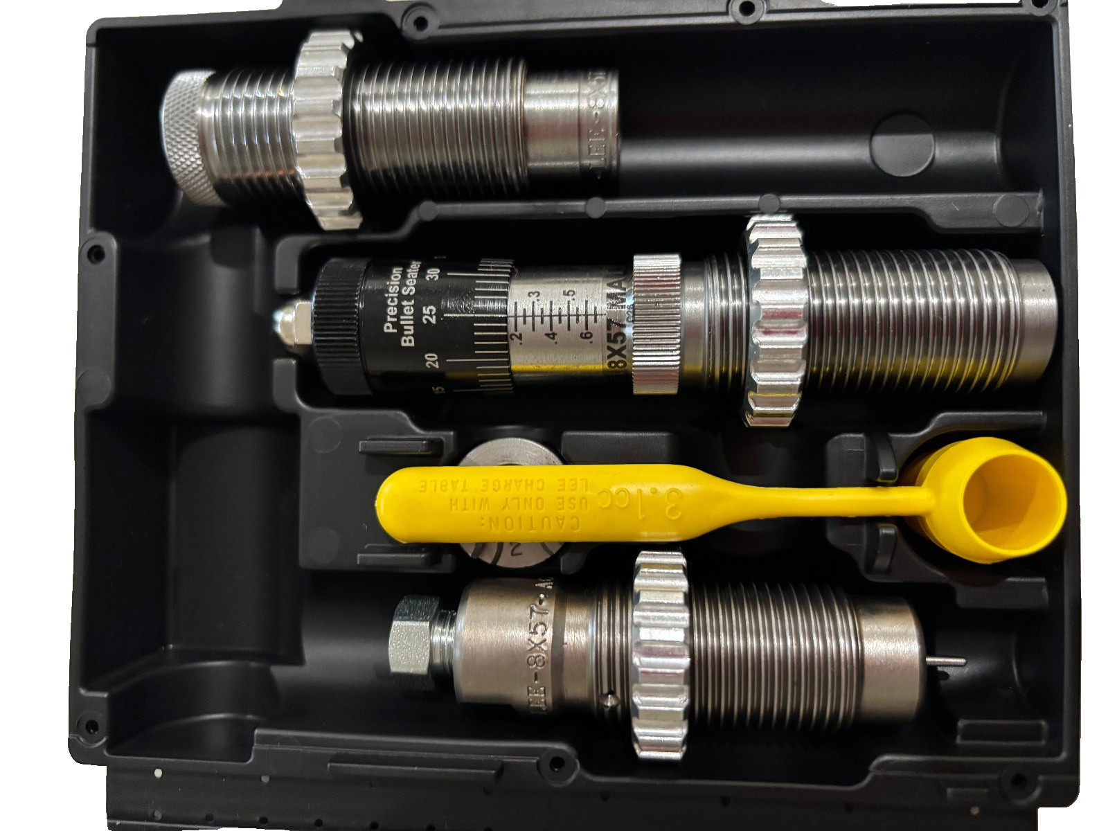 LEE 90544 8x57MM MAUSER PACESETTER MICROMETER 3-DIE SET (SHIPS INSURED)