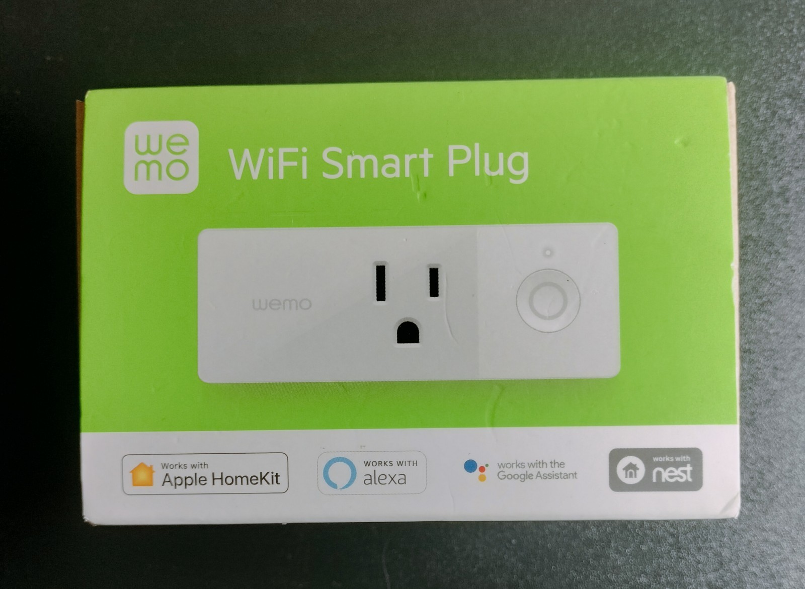 WeMo WiFi Smart Plug White US App-Controlled Alexa Google HomeKit Nest
