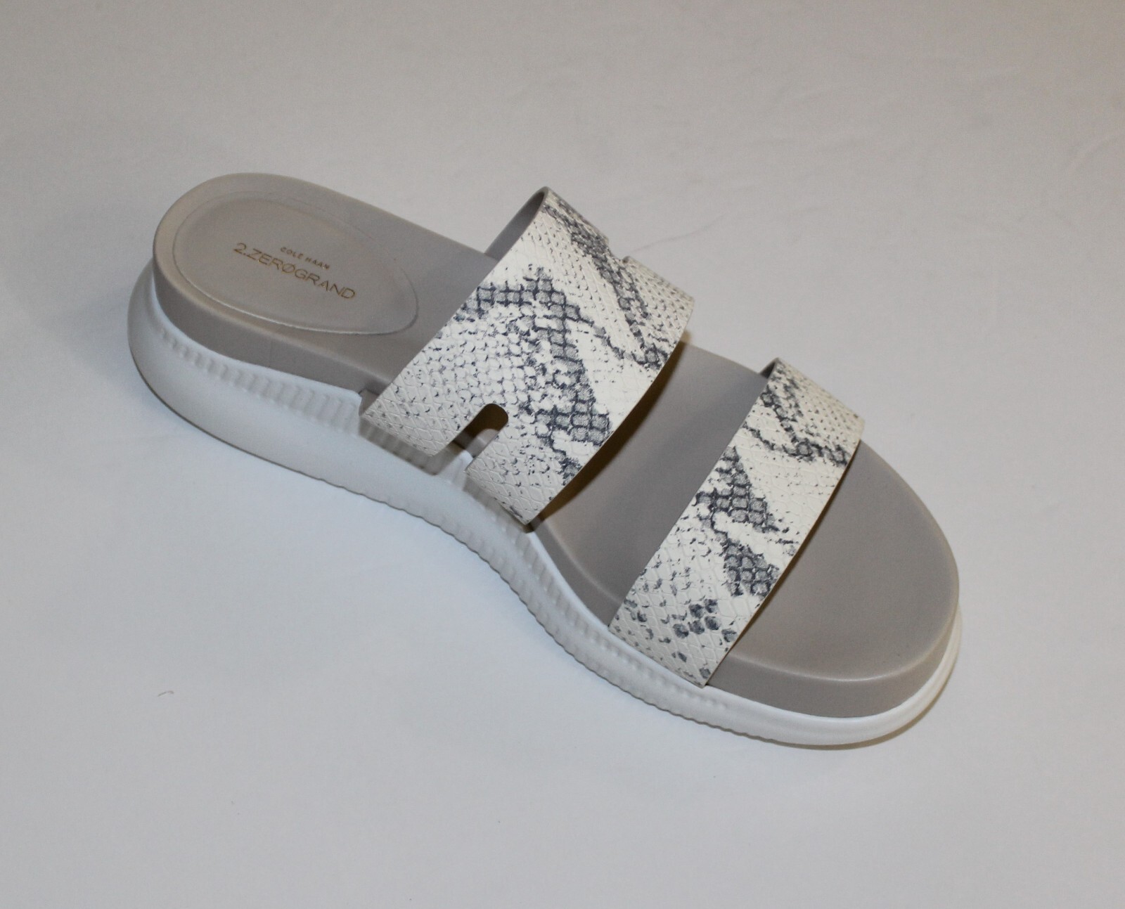 COLE HAAN ZERO GRAND IVORYROCCIA/OPTIC SLOT SANDAL