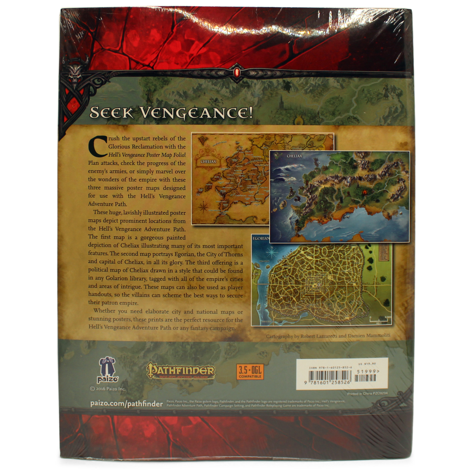 Pathfinder (RPG) Campaign Setting: Hell's Vengeance Poster Map Folio