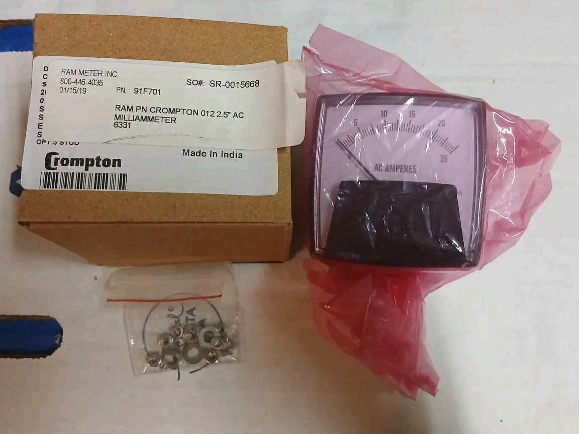Crompton 012 2.5" AC Milliammeter