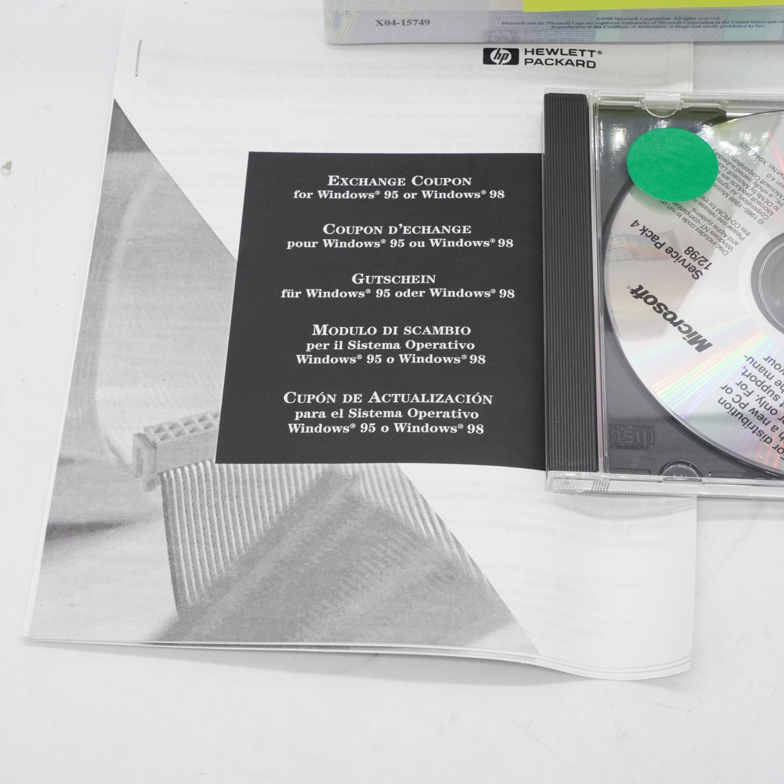 NEW SEALED Microsoft Windows NT 4.0 Workstation & Service Pack 4 - 12/98