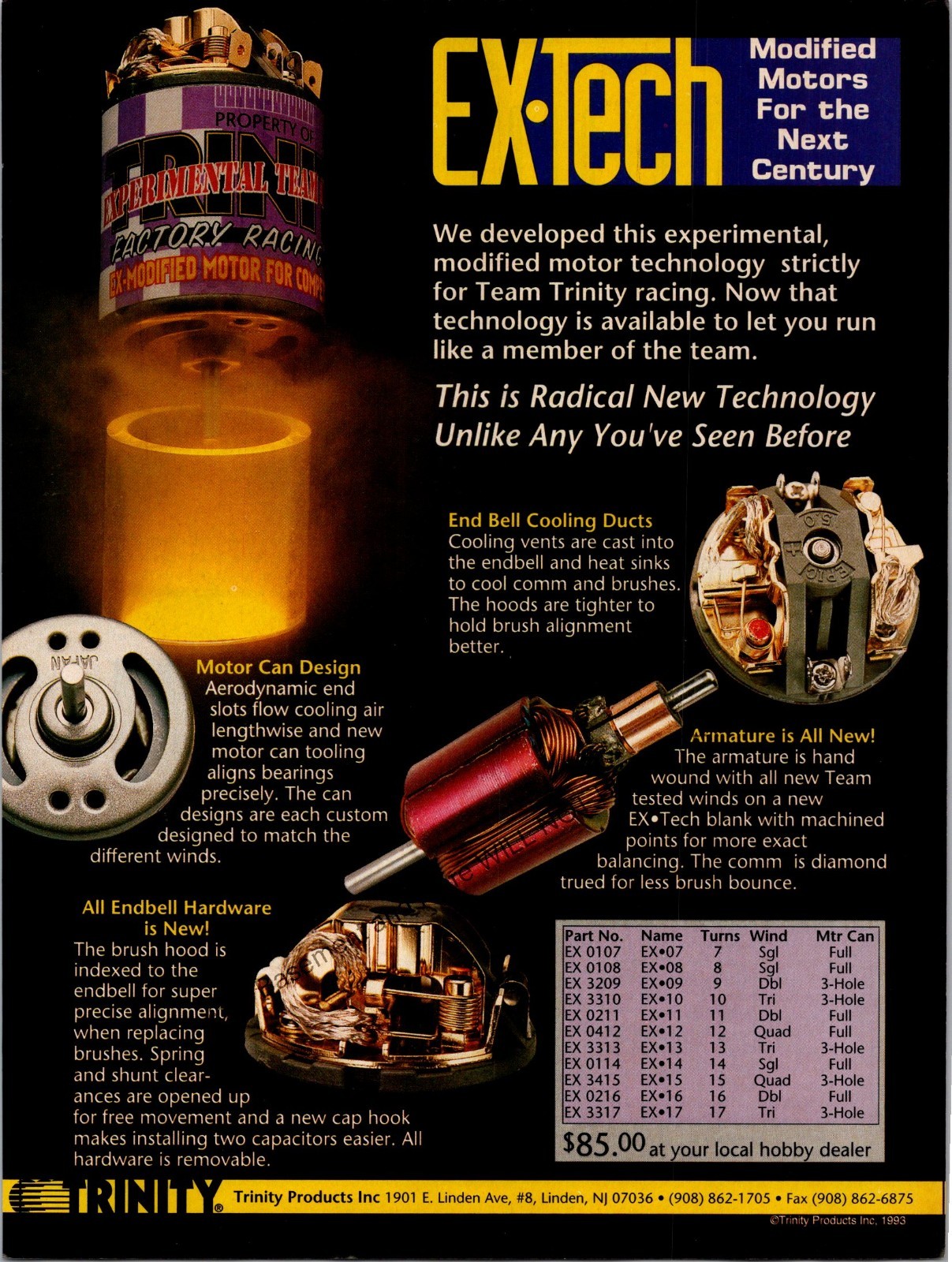 Trinity EX TECH RC Engine Print Ad Wall Art Decor Ephemera