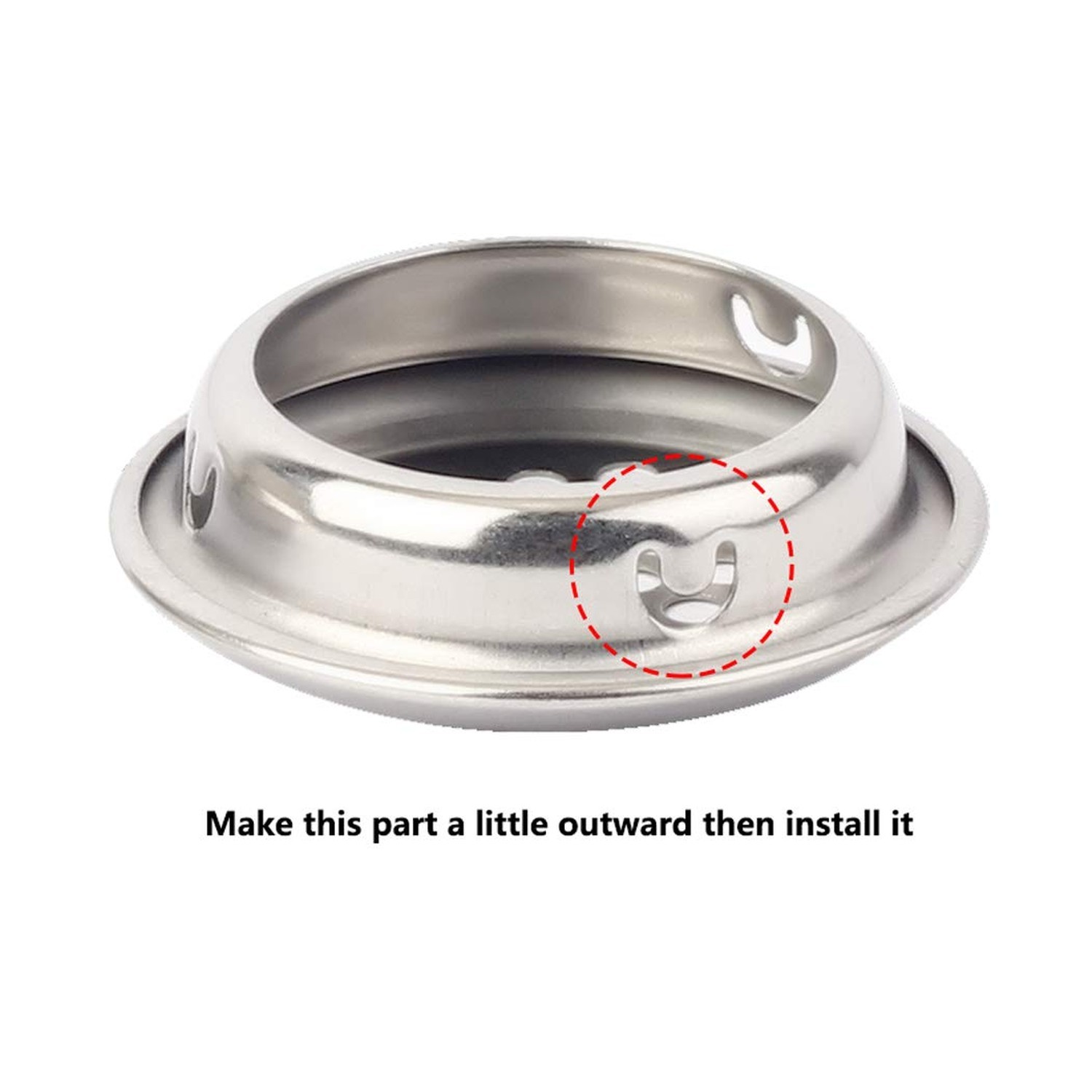 29mm Flat Circular Air Vent Covers Stainless Steel Mesh Hole for Cabinet Bath...