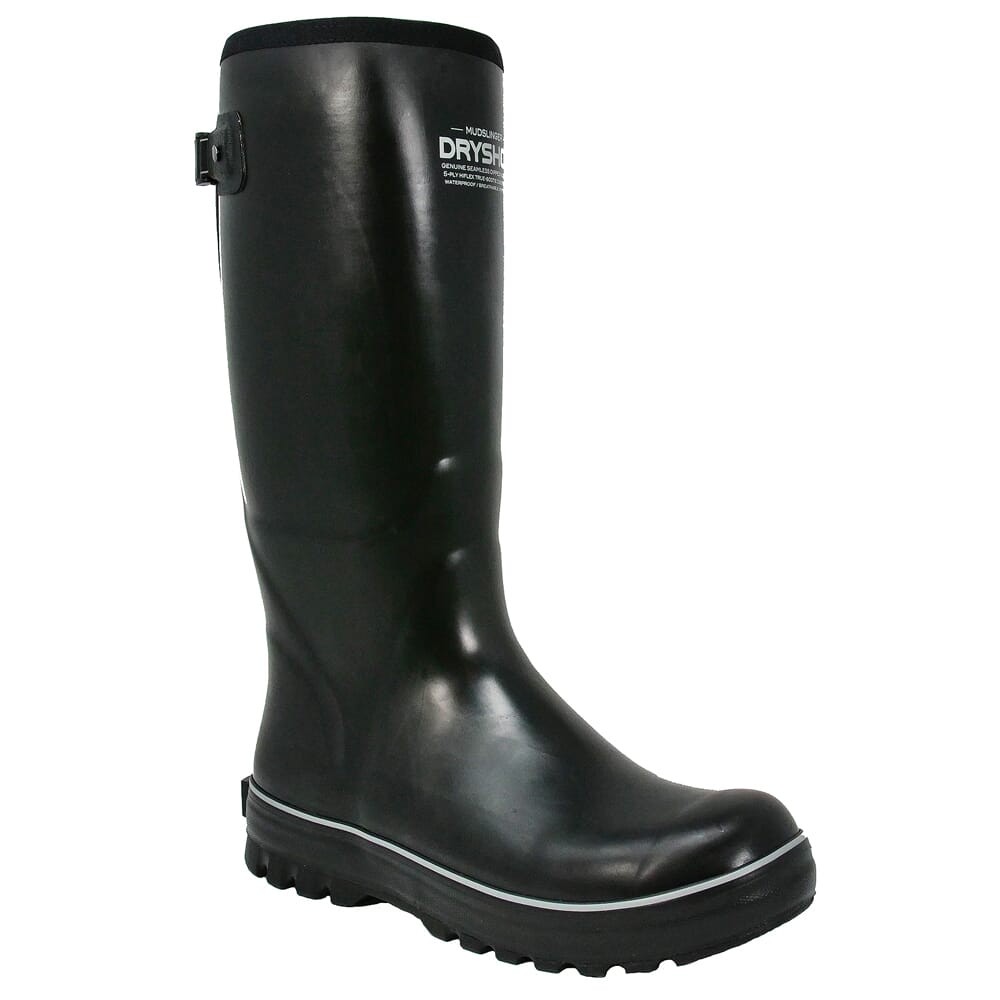 Dryshod Mudslinger Hi Gusset Waterproof Boots, Black/Grey (MDG-MH-BK-M): NEW