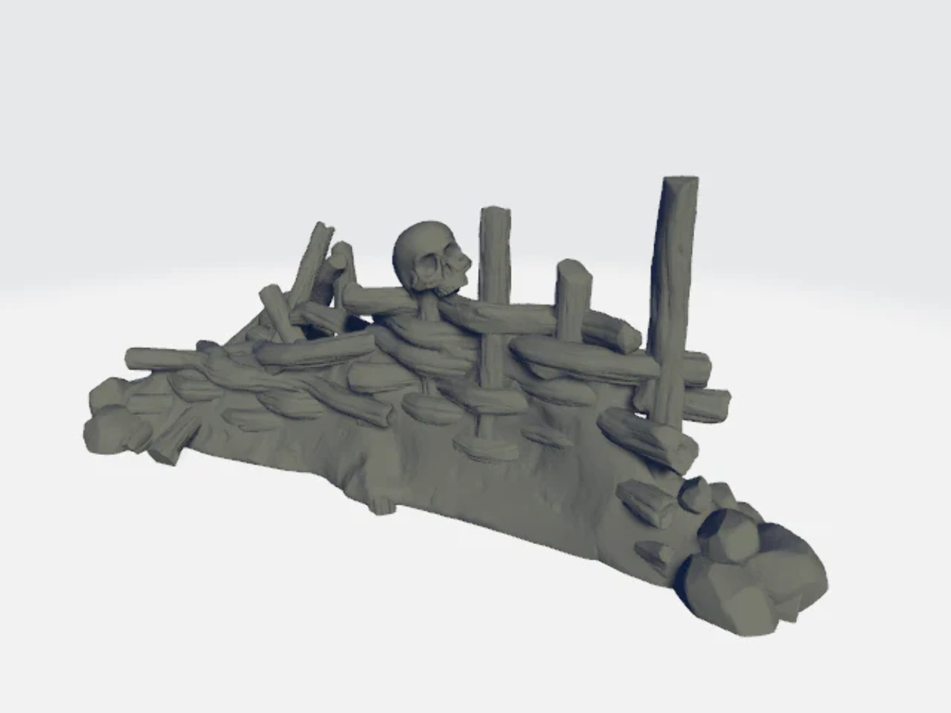 StoneAxe Miniatures - Fence #3