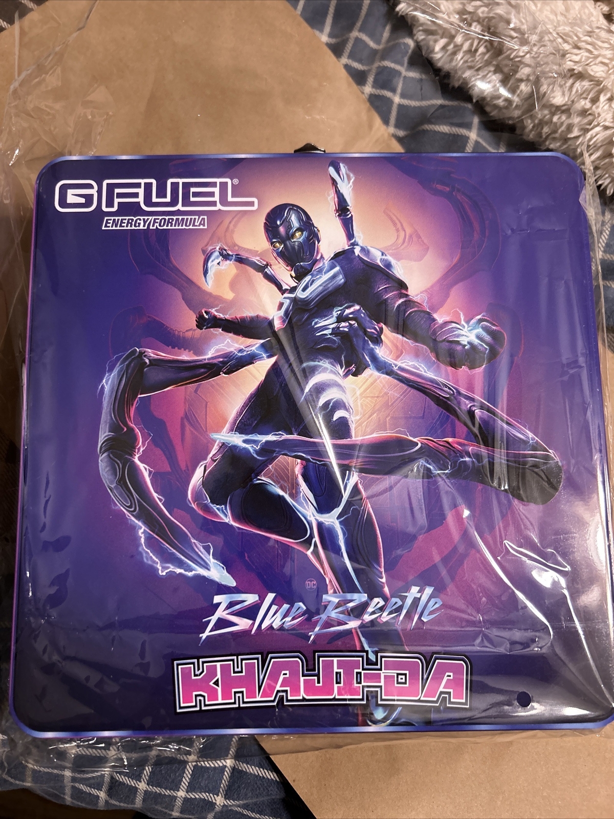 G FUEL DC Comics Blue Beetle Metal Collector's Box GFUEL