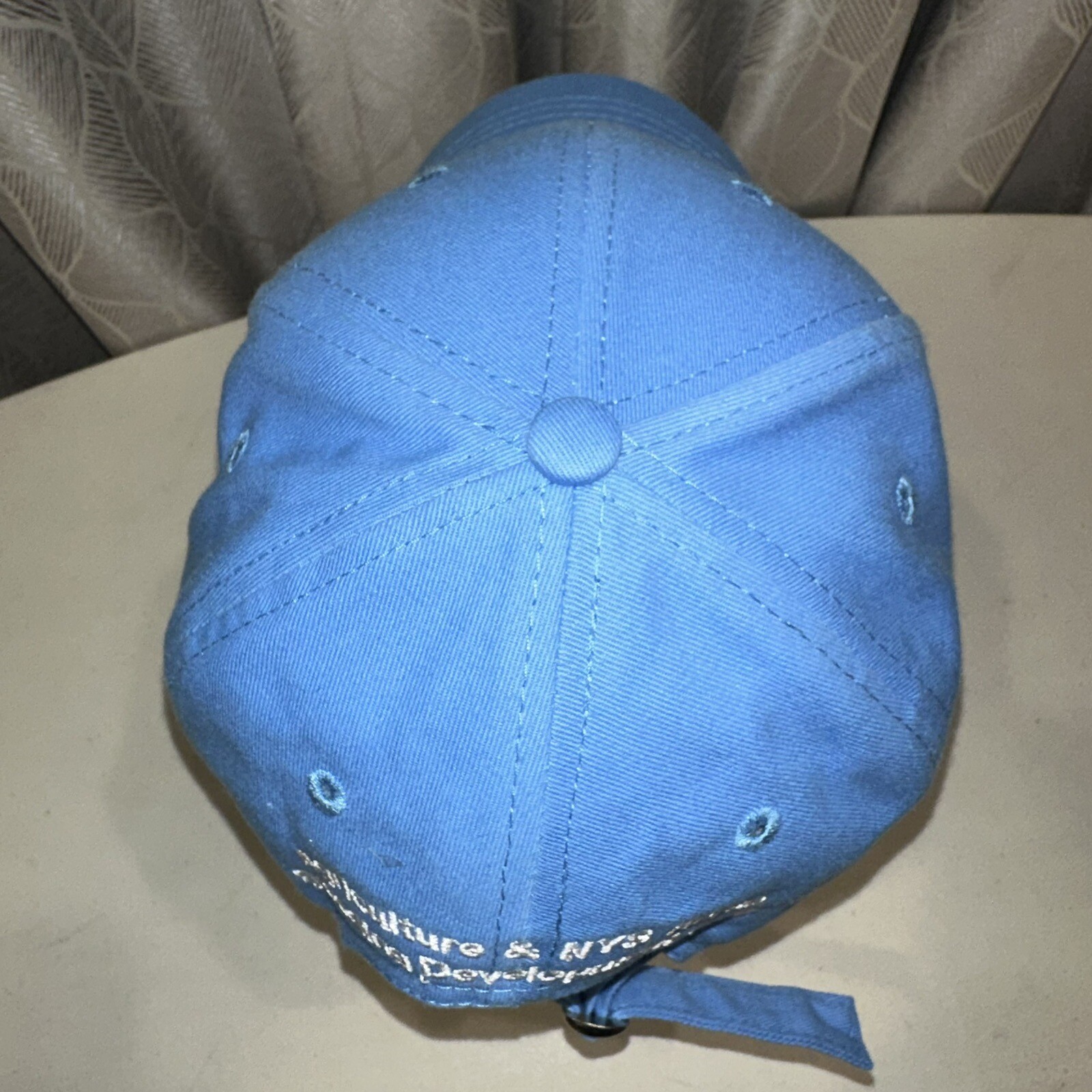 NY Sire Stakes Buckle Strap Hat Sky Blue Pristine