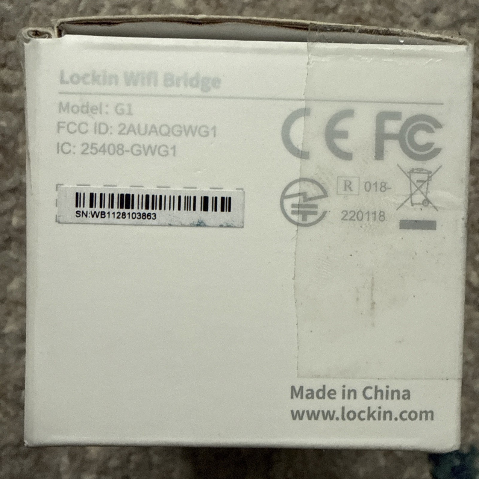 Lockin Wi-Fi Gateway Bridge & Electronic Lock Component for Smart Locks