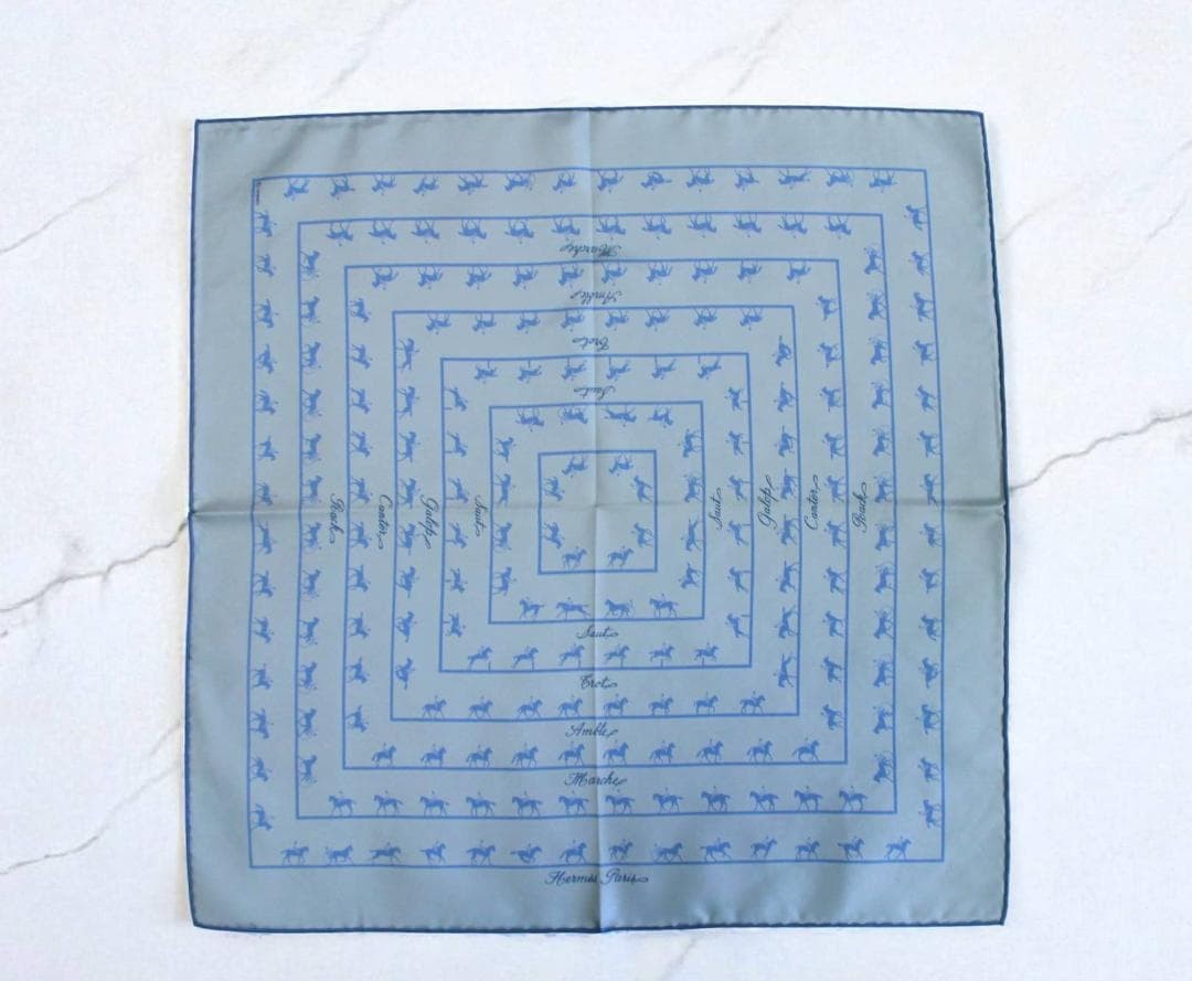 Hermes Saut Carre 45 Gavroche Scarf