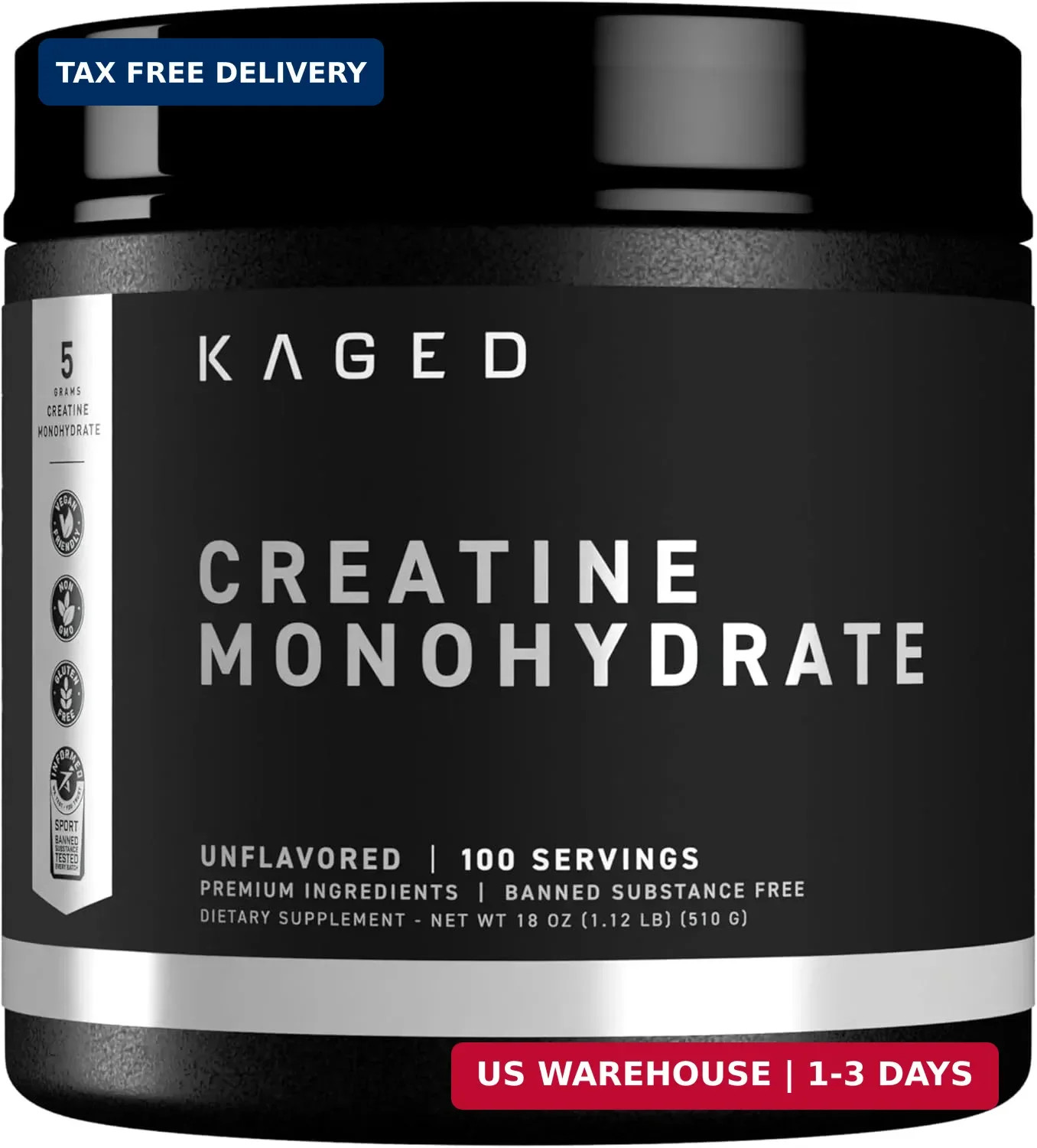 Creatine Monohydrate Micronized Powder | Unflavored | Muscle Building & Re