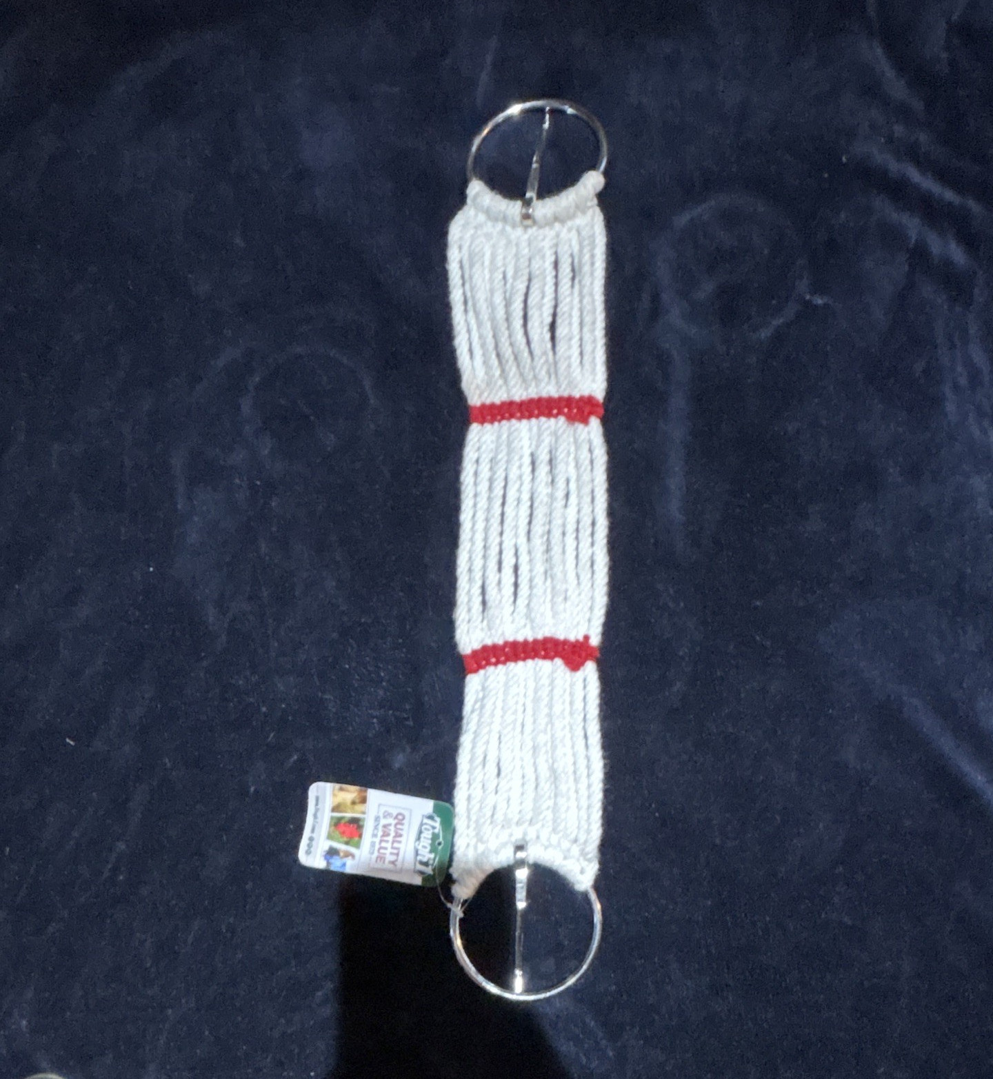 Tough 1 24" Pony Cinch 13 Strand Natural Blend Cord White w/ Tongue Rings