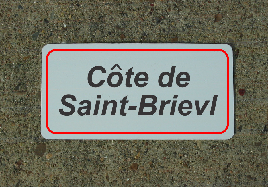 Cote De Saint Brievl ROAD SIGN METAL TOUR DE FRANCE Bike Race ROUTE