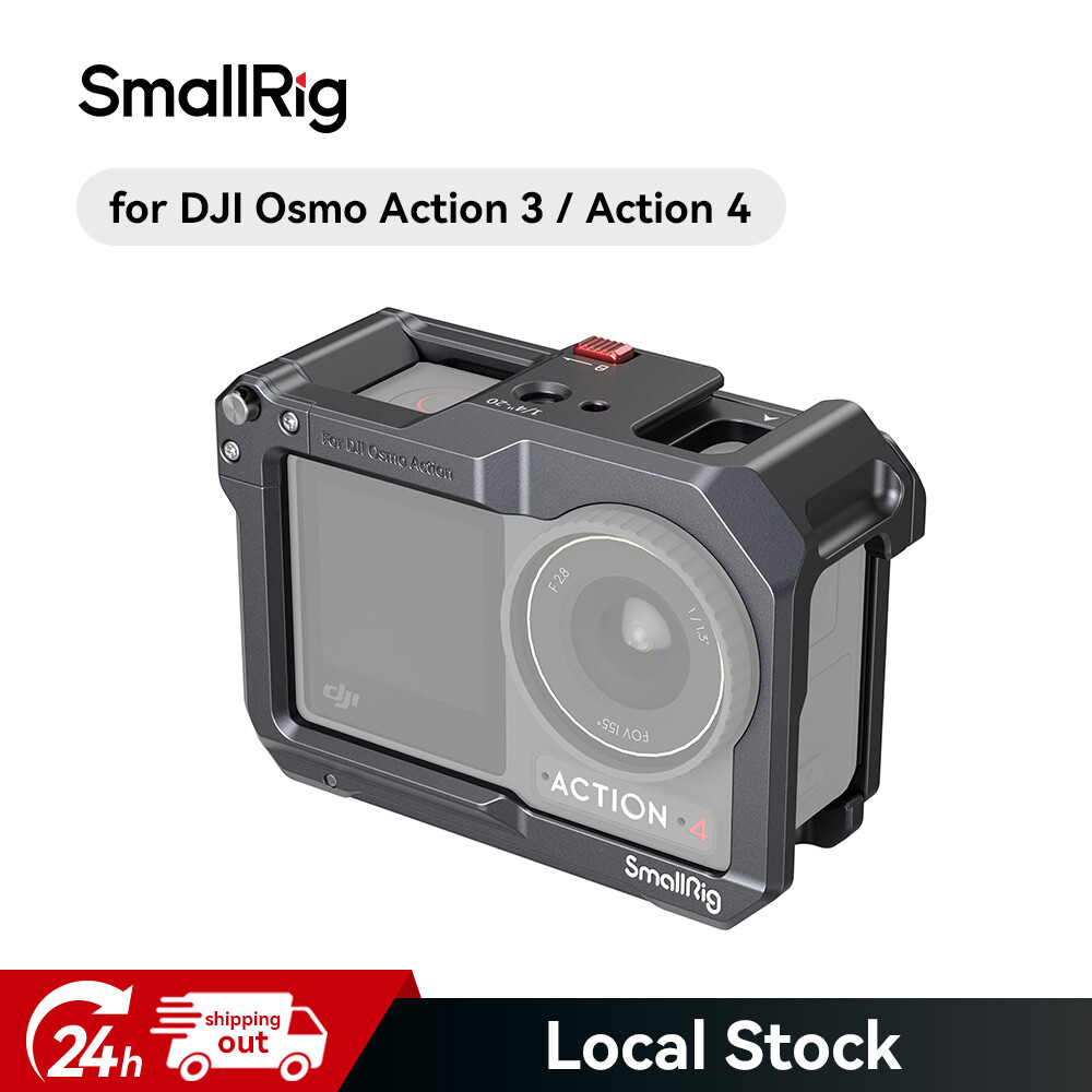 SmallRig Action 3 Action 4 Camera Cage for DJI, Protective Cage for DJI Mic