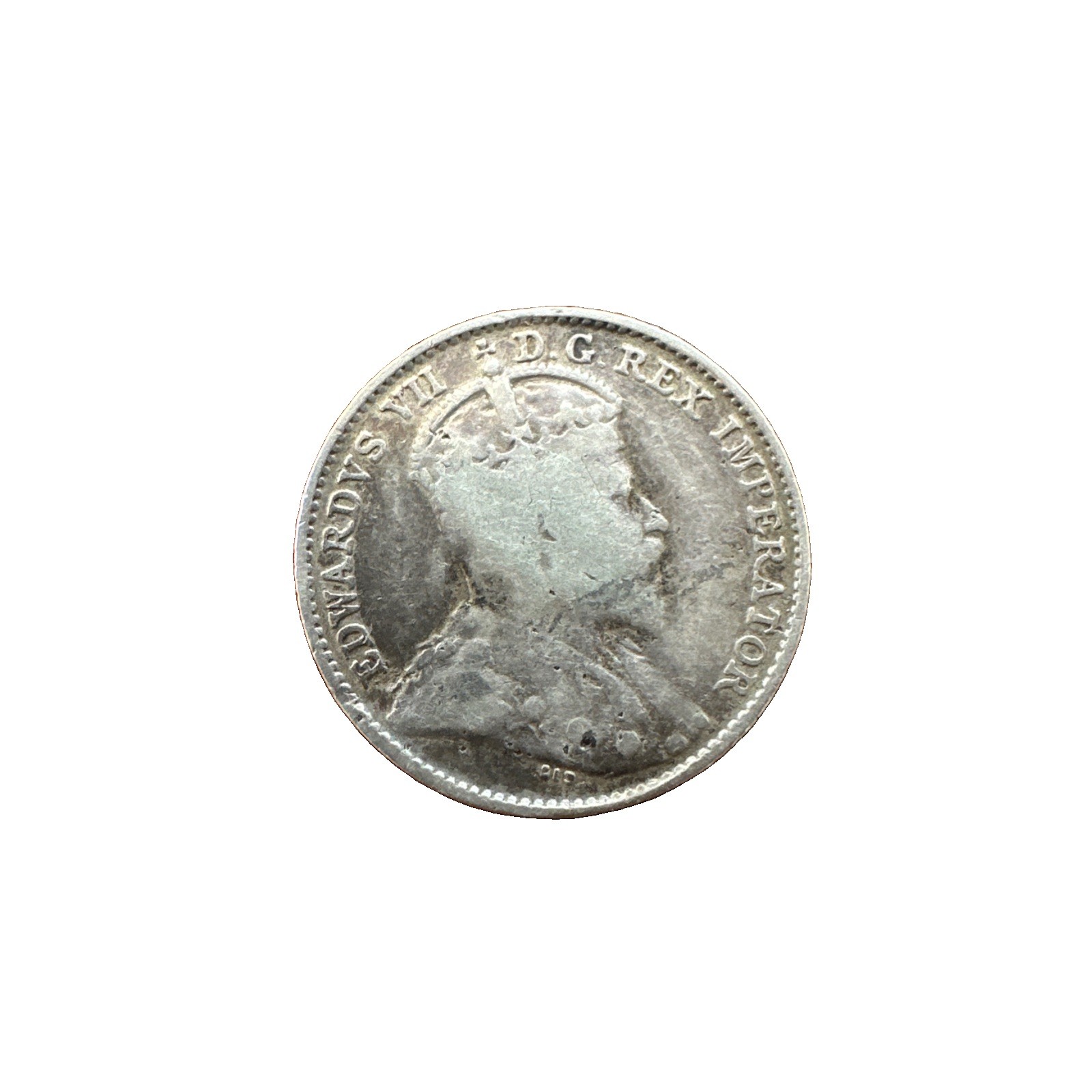 1909 Canada 5 Cents Round Leaves