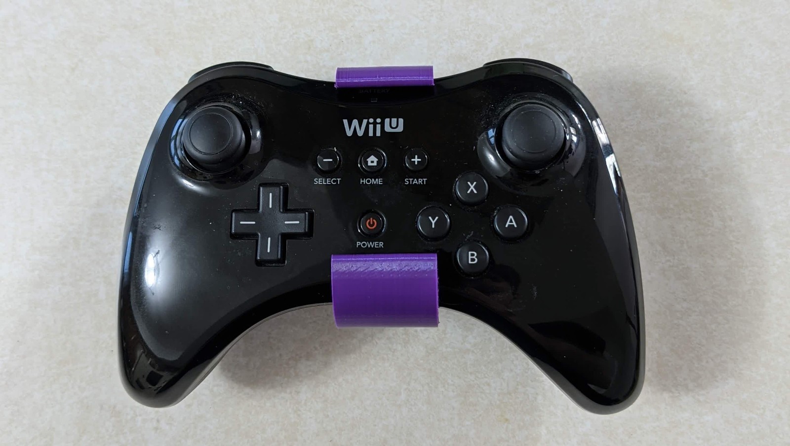 (Black) Wall Mount Holder for Nintendo Wii U Pro Controller