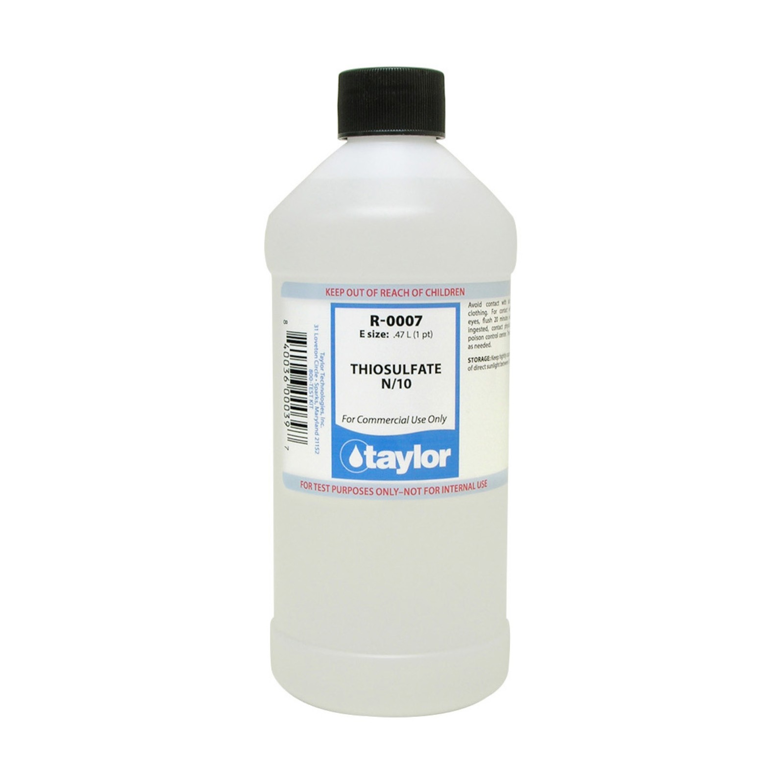 Taylor Technologies #7 Reagent 16 0Z Taylor R-0007-E