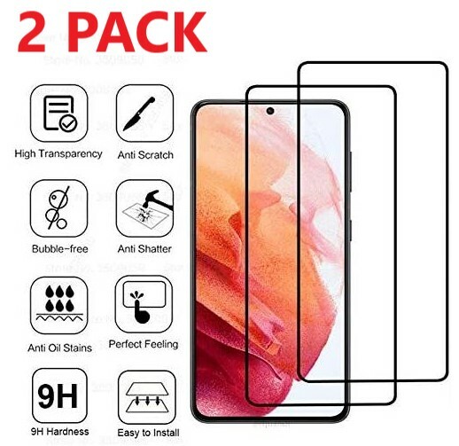 2x Tempered Glass Screen Protector For Samsung Galaxy S21 S21 Plus S21 Ultra