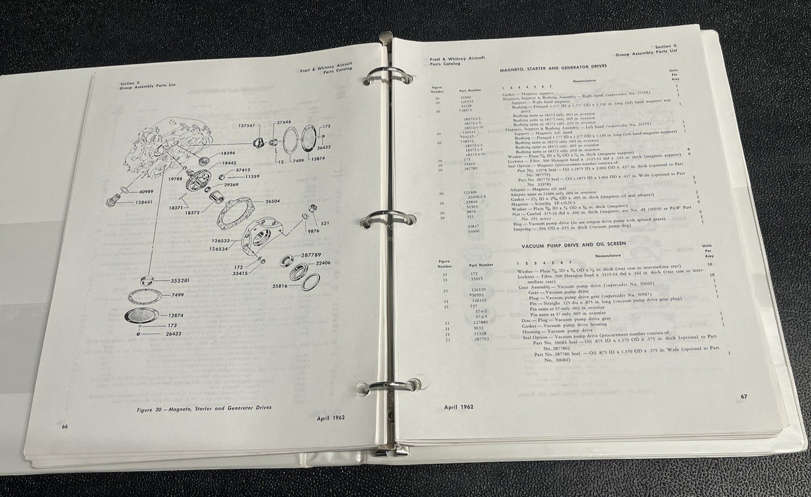 Twin Wasp S1C3G Engines Part Catalog Part 111464 Pratt & Whitney Copy
