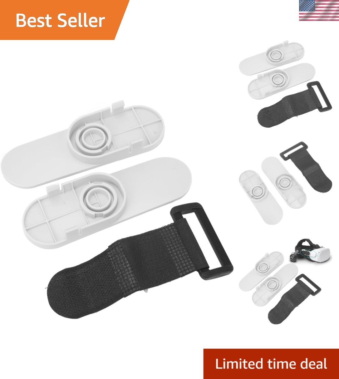 High-Quality VR Headset Strap with Audio Mount & Easy Installation for Adults