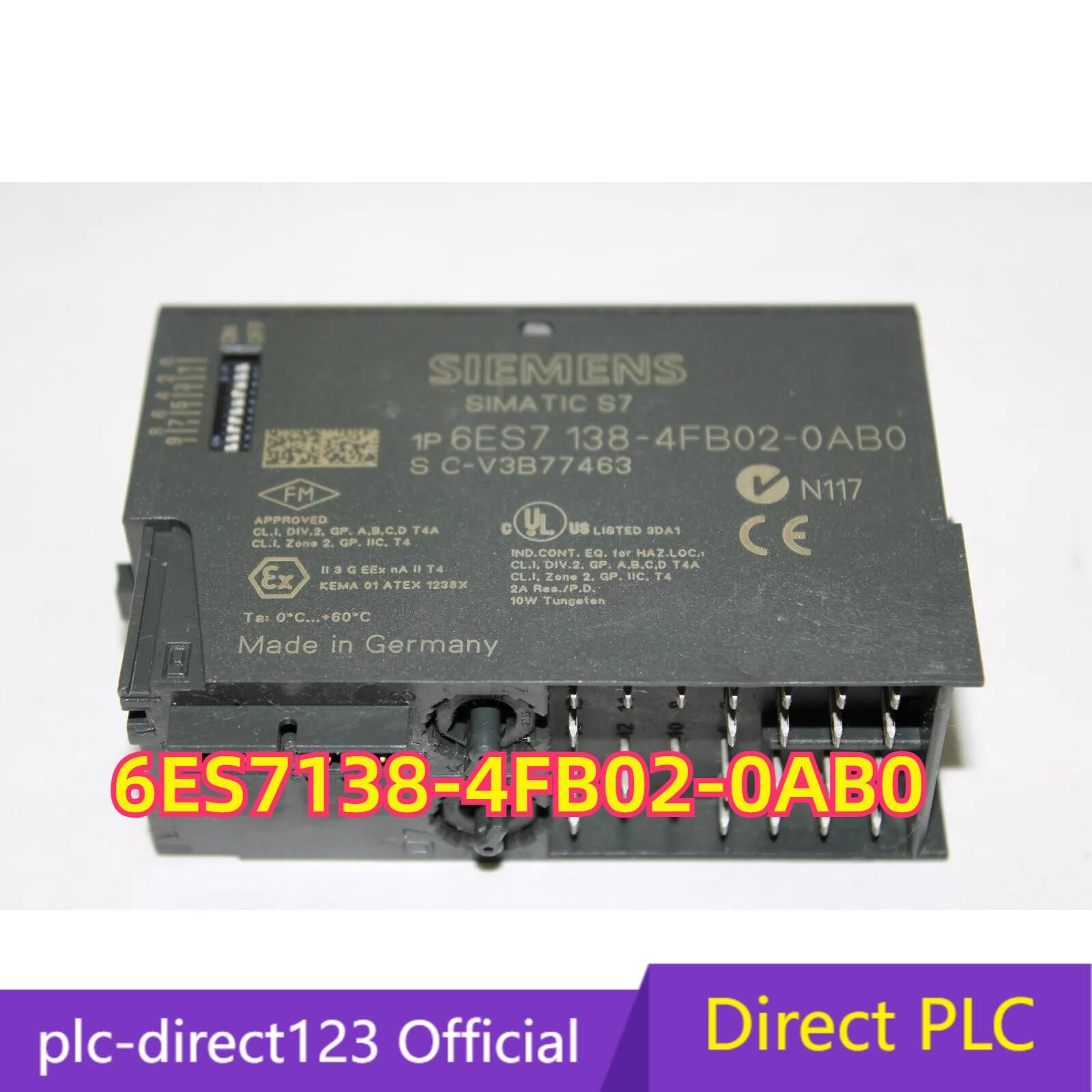 New Siemens 6ES7 138-4FB02-0AB0 6ES7138-4FB02-0AB0 DP ELECTRON MODULE FOR ET200S