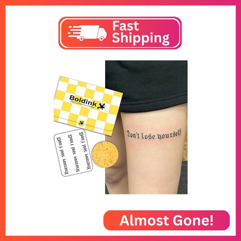 Inspirational Semi Permanent Tattoos,Realistic Fake Tattoo for Adults