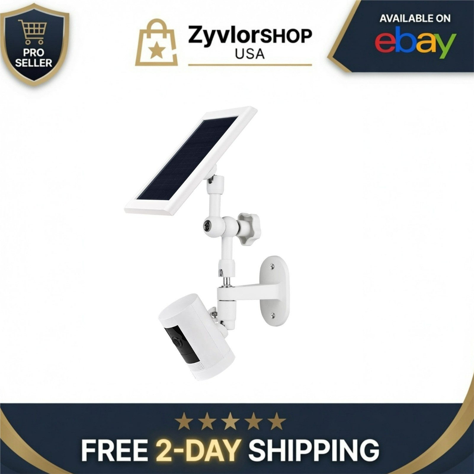 ALERTCAM 2-in-1 Wall Mount for Solar Panel & Stick Up Cam - Adjustable