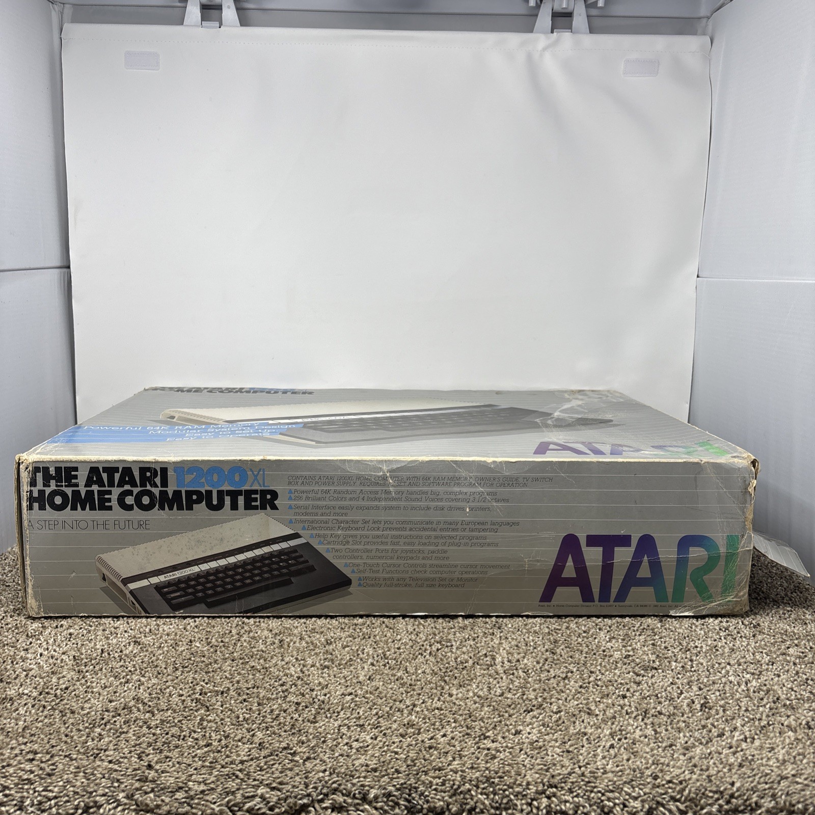 ATARI 1200XL Vintage Home Computer Tested And Working With Original Box