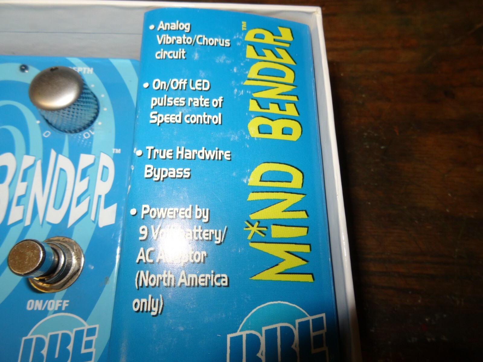 BBE Sound Mind Bender Analog Vibrato / Chorus Guitar Effect Pedal - New In Box