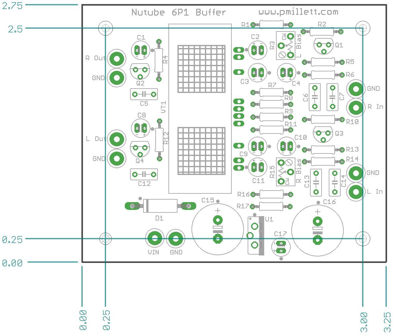 DIY PCB only - Buffer PCB using the Korg Nutube 6P1