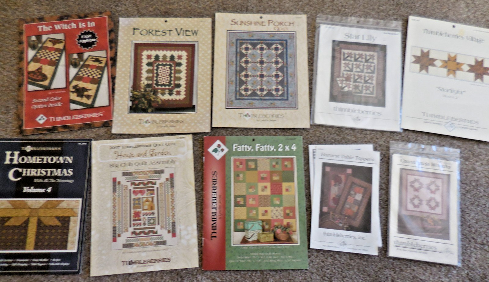 Thimbleberries Lot of 10 Patterns, Please See Description for Titles, Thanks!