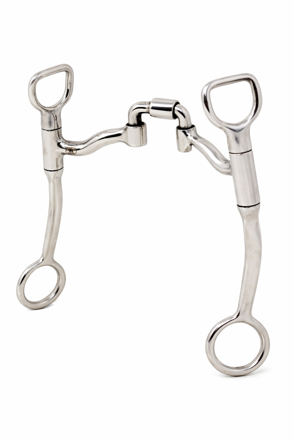 Horse Stainless Steel 5" Swivel Med-Port Mouth Futurity Bit w/ Roller 35GA12B