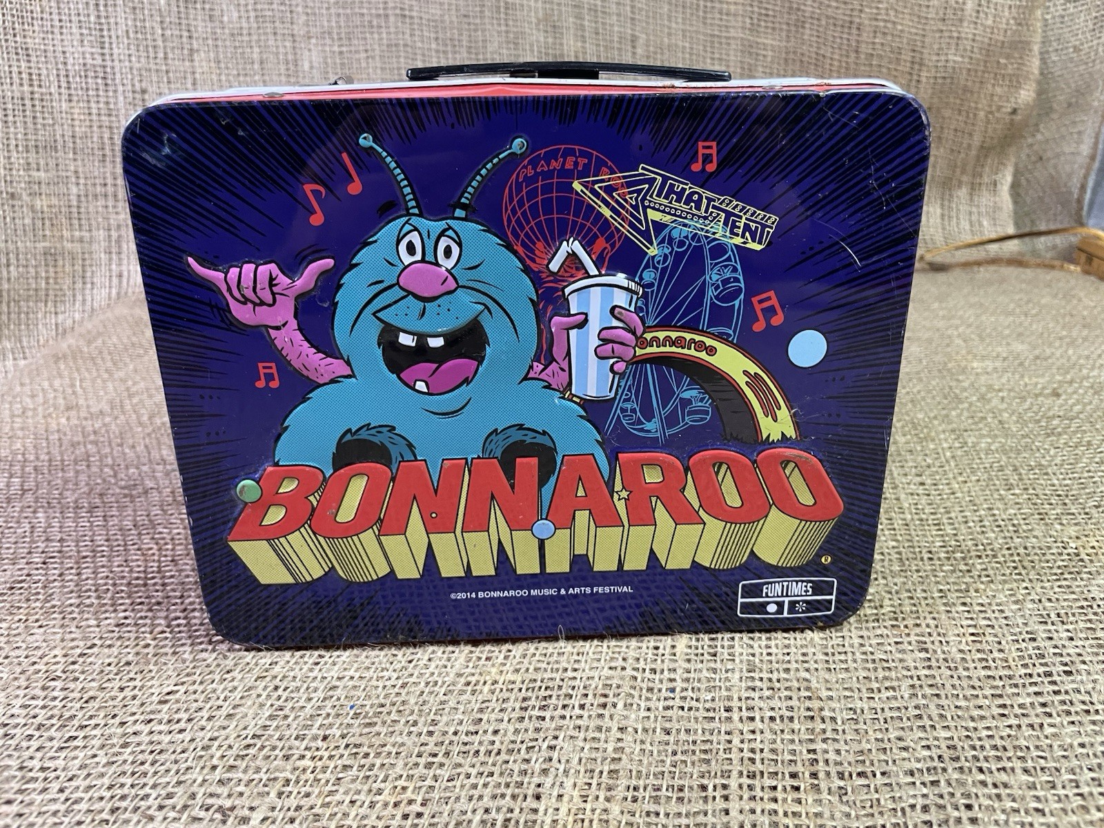 2014 “Bonnaroo” Music & Arts Festival Lunchbox Metal / Tin Fun Times