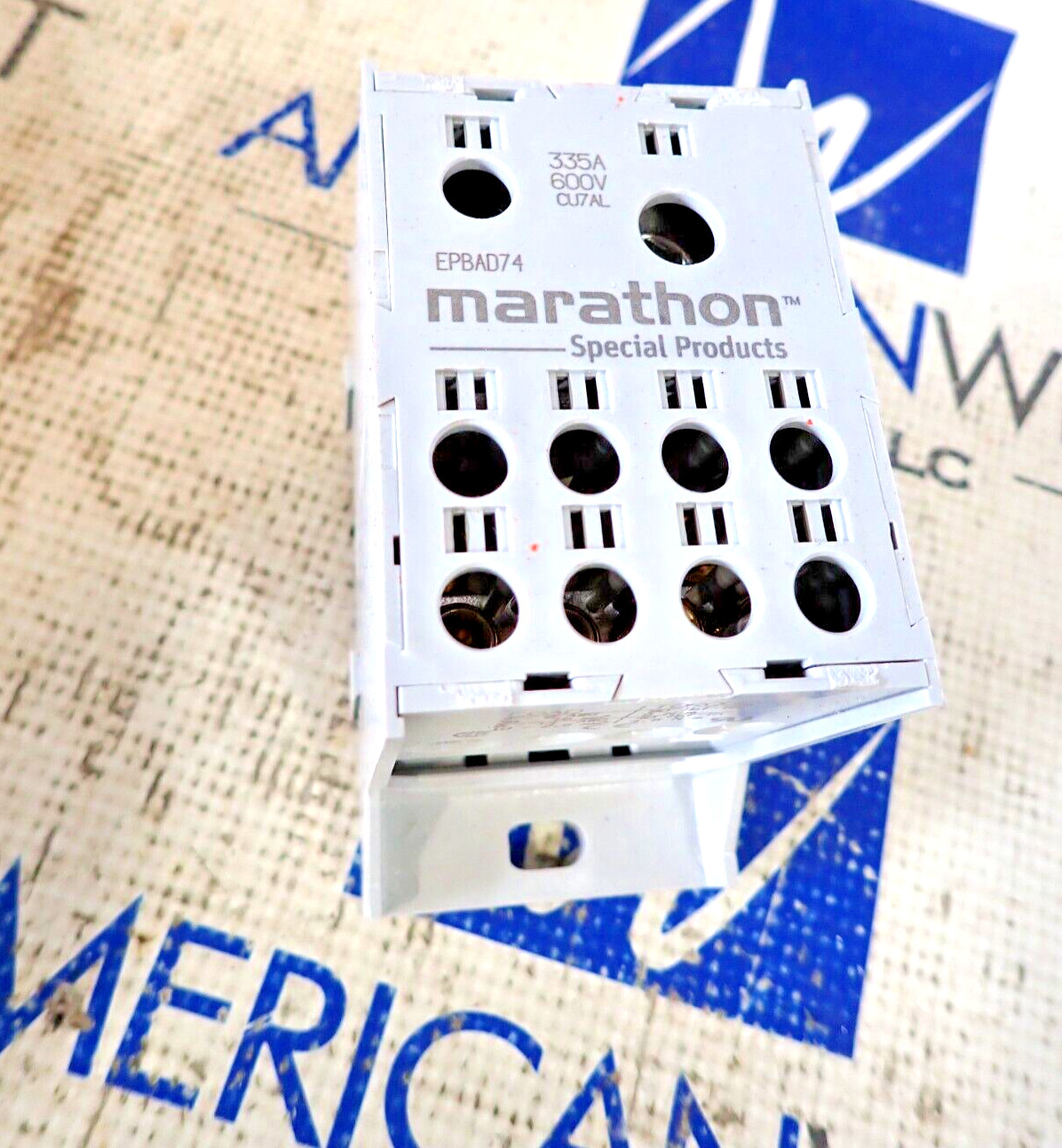 NEW Marathon EPBAD74 Power Distribution Block 335 Amp 600V AC/DC