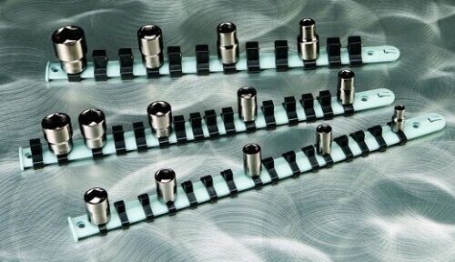 Pittsburgh 3 Piece 1/4", 3/8" And 1/2" Socket Rail Set Toolbox Holder