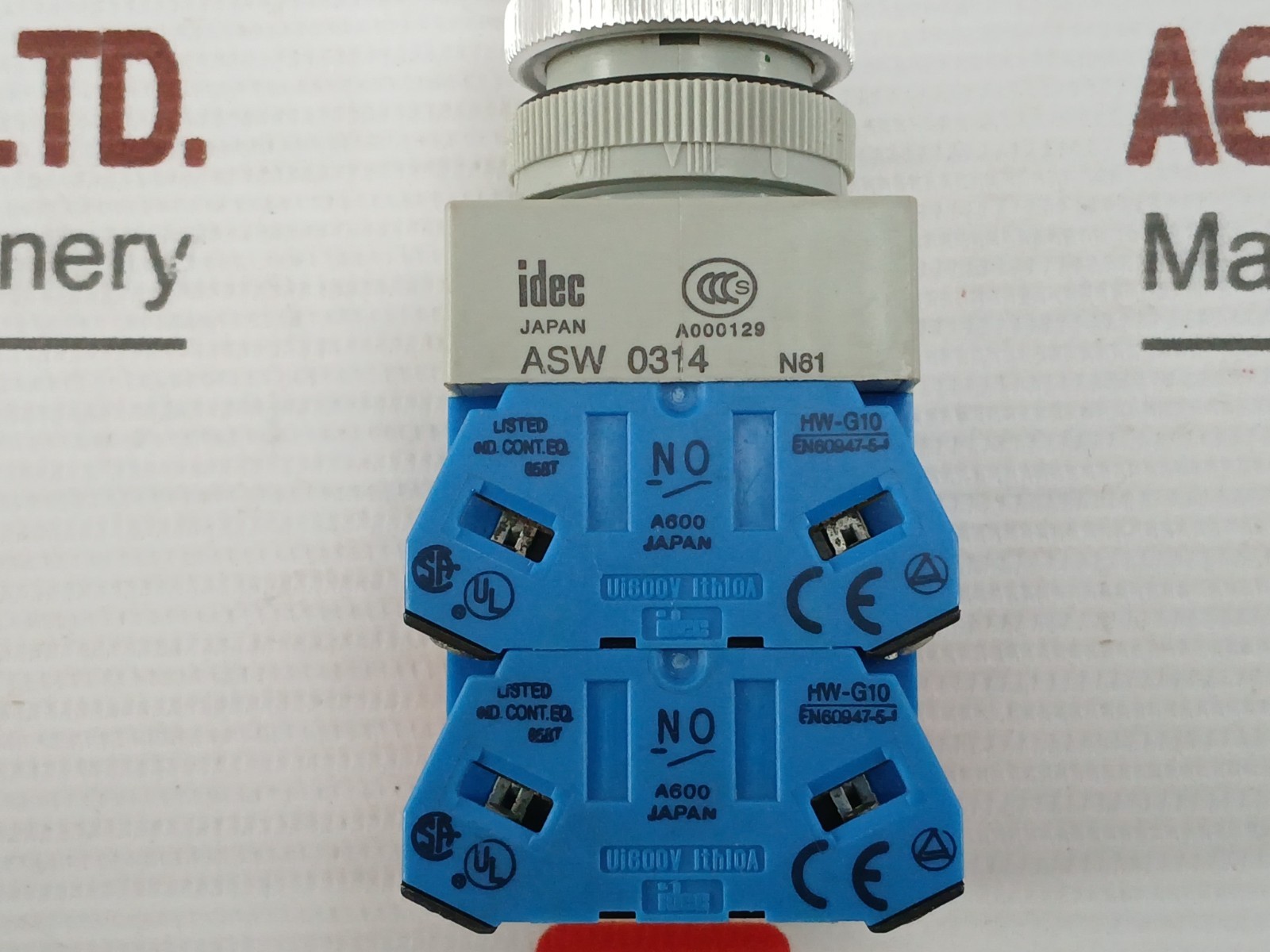 IDEC ASW 0314 Selector Switch 600V 10A