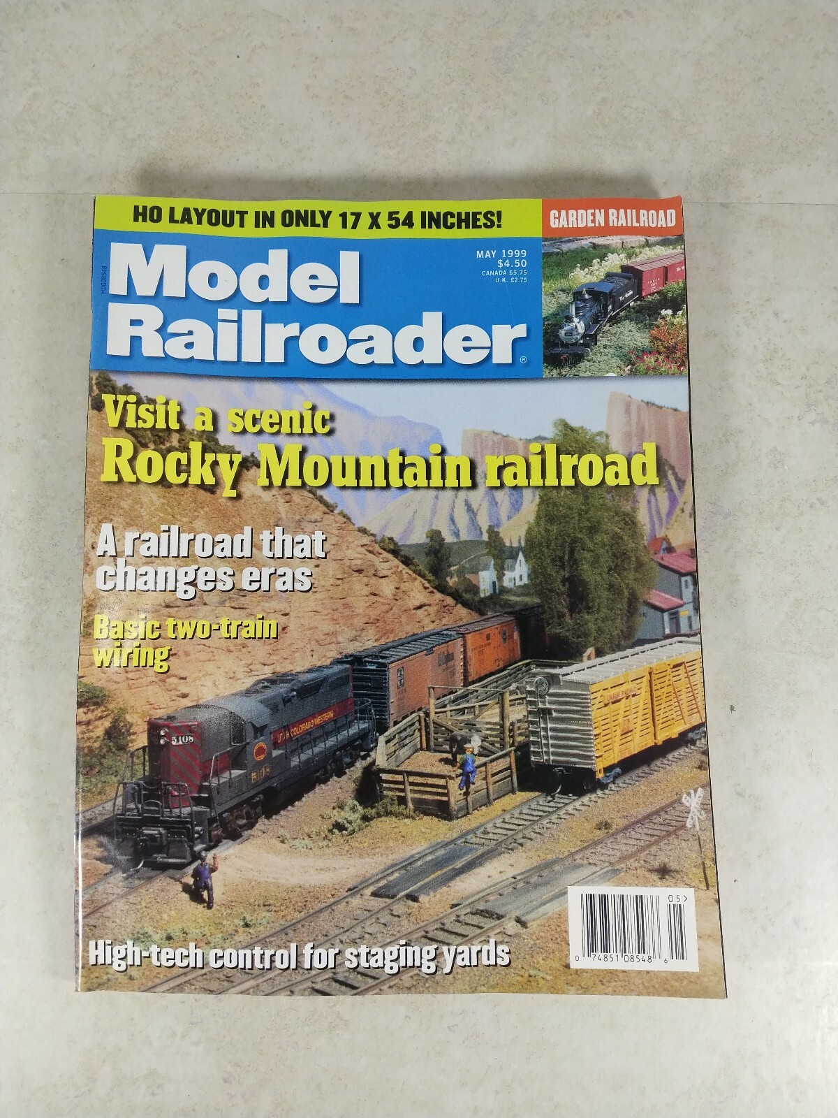 Model Railroader Magazine Back Issue May 1999 Rocky Mountain Railroad
