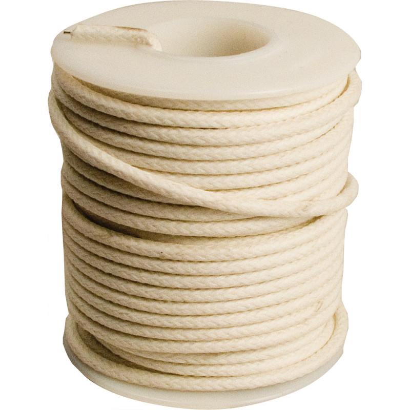 Wire, 20 AWG Solid Core, Lacquered Cloth Cover, 600V, White, Length: 25 feet