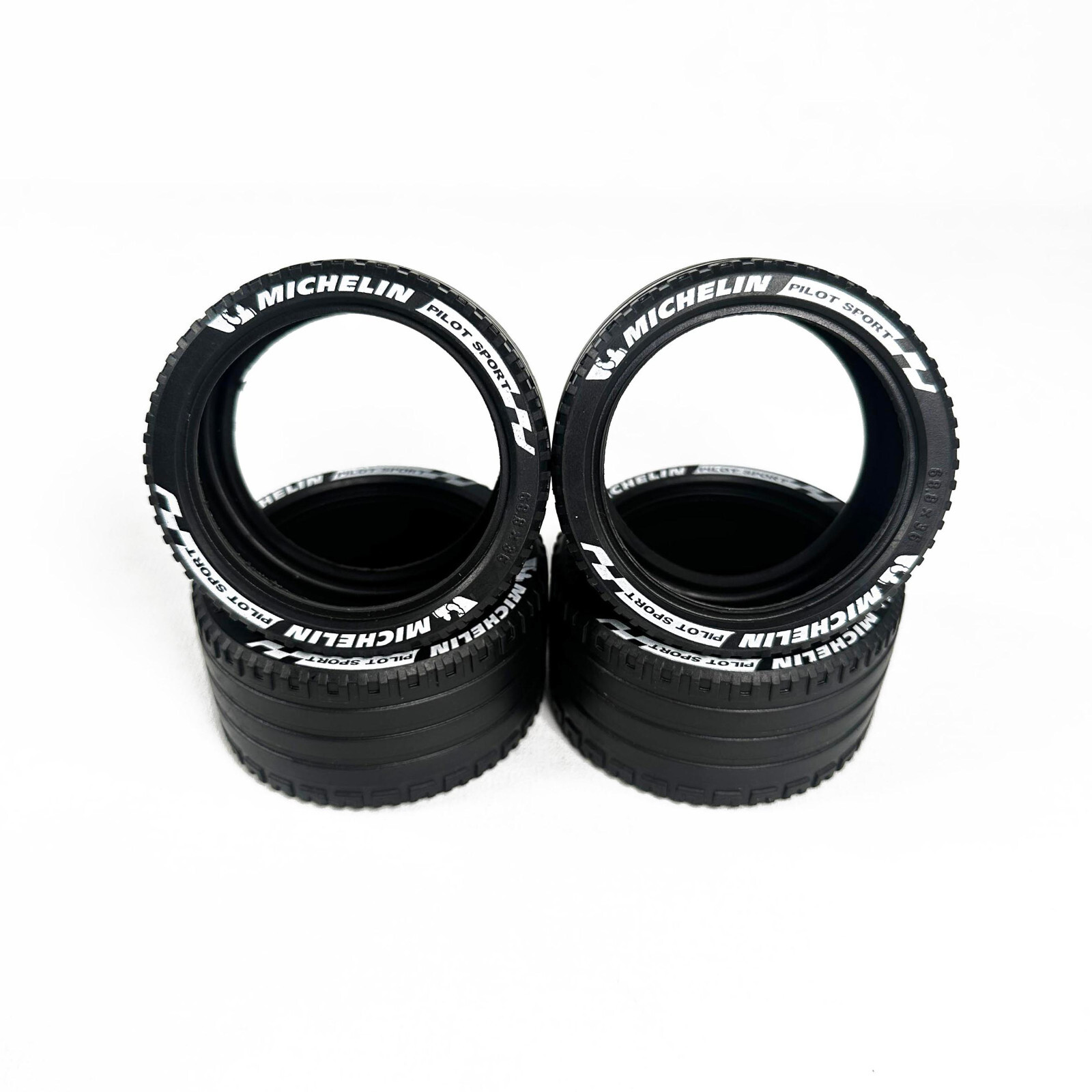 Custom 4 pcs MOC printing tires 44771 for Lego 42156 42125 42096 1:10 cars, V1-2