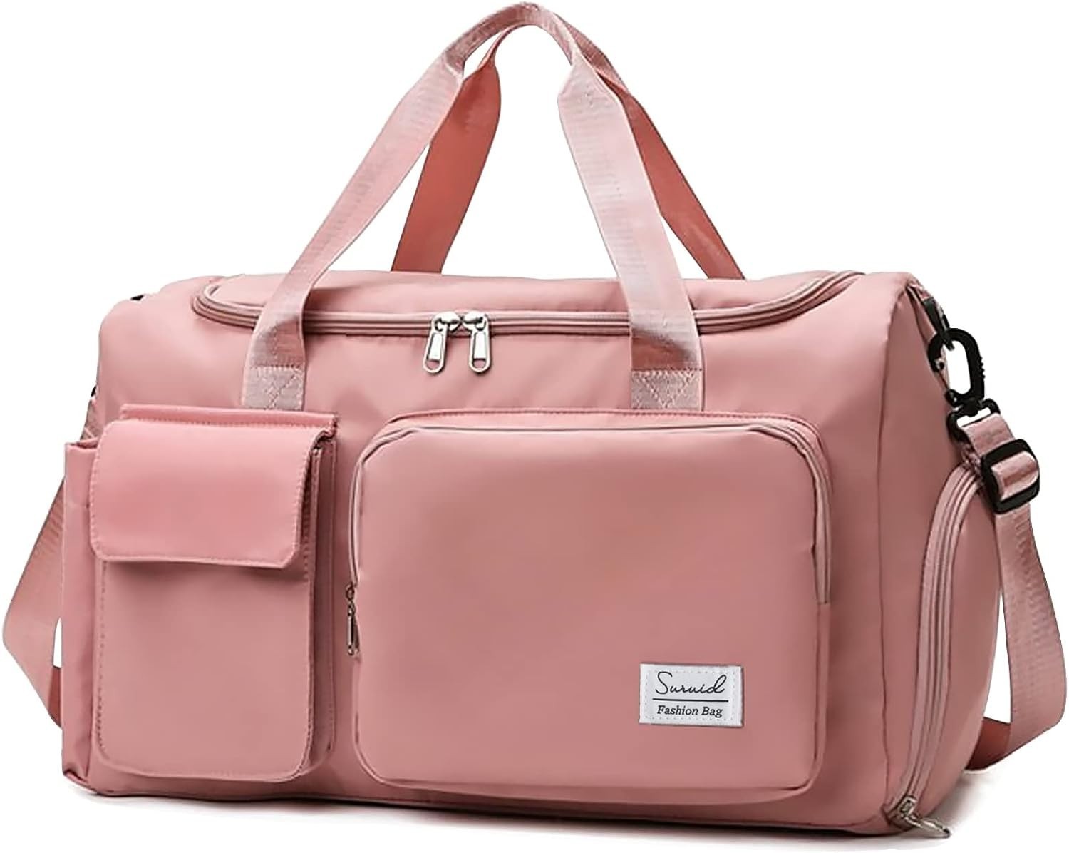 Sports Gym Bag with Shoe Compartment & Wet Pocket,Travel Duffel Bag