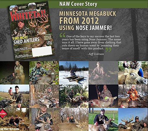 Nose Jammer Hunting Kit with Spray Body Wash Deodorant and Wipes 4 Pack